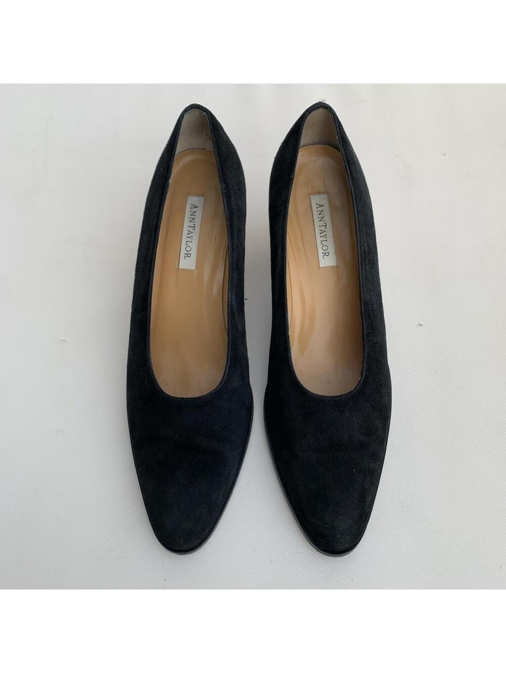Vintage Ann Taylor Black Shoes Pumps Heels Sz 7.5 Womens True to size - Picture 2 of 11